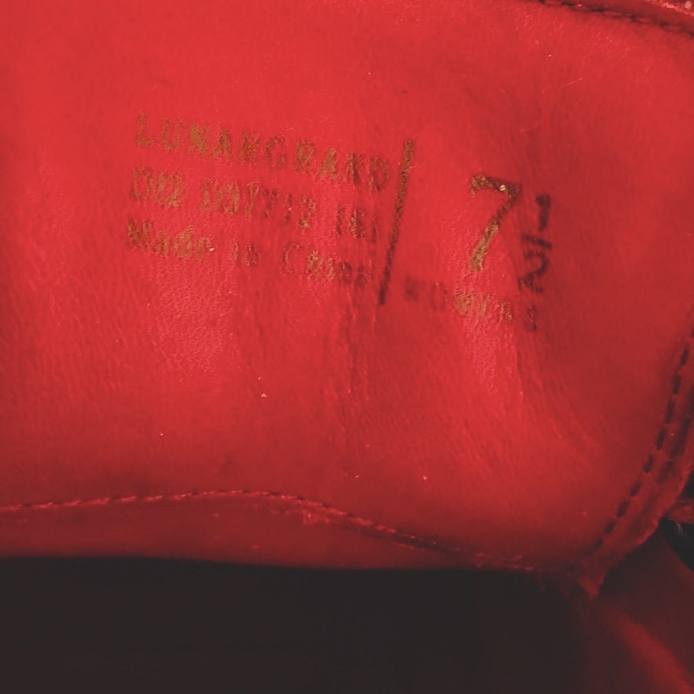 Cole Haan Red Suede Classic Saddle Shoes, sz 7.5 - Picture 10 of 10